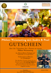 Gutscheine für unsere Wein-Tastings mit Andre + Paul