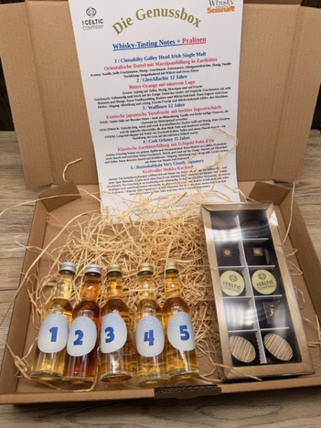 Die Genuss-Box - Pralinen & Whisky-Pairing für 2 Personen - Kopie